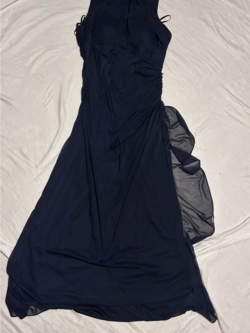 Betsy & Adam Classic Navy Blue Sleeveless Long Gown Dress 16